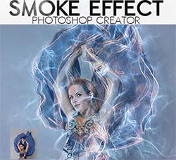 极品PS动作－烟雾环绕(6种效果)：Smoke Photo Effect Photoshop Actions